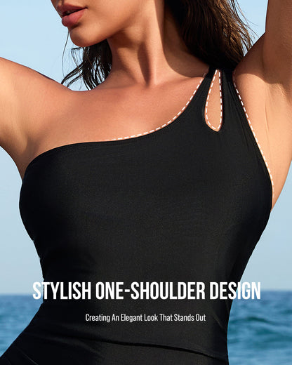 Asymmetrical One-Piece Swimsuit