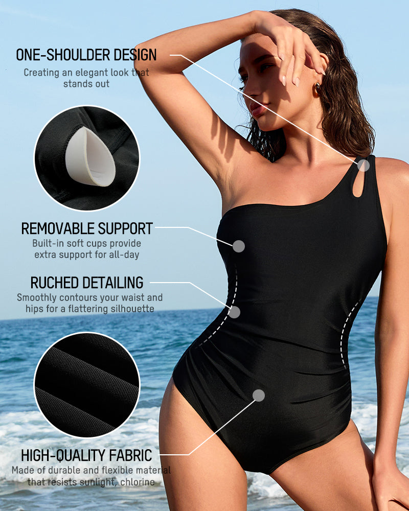 Asymmetrical One-Piece Swimsuit