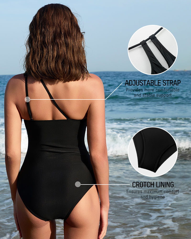 Asymmetrical One-Piece Swimsuit