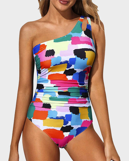 Asymmetrical One-Piece Swimsuit