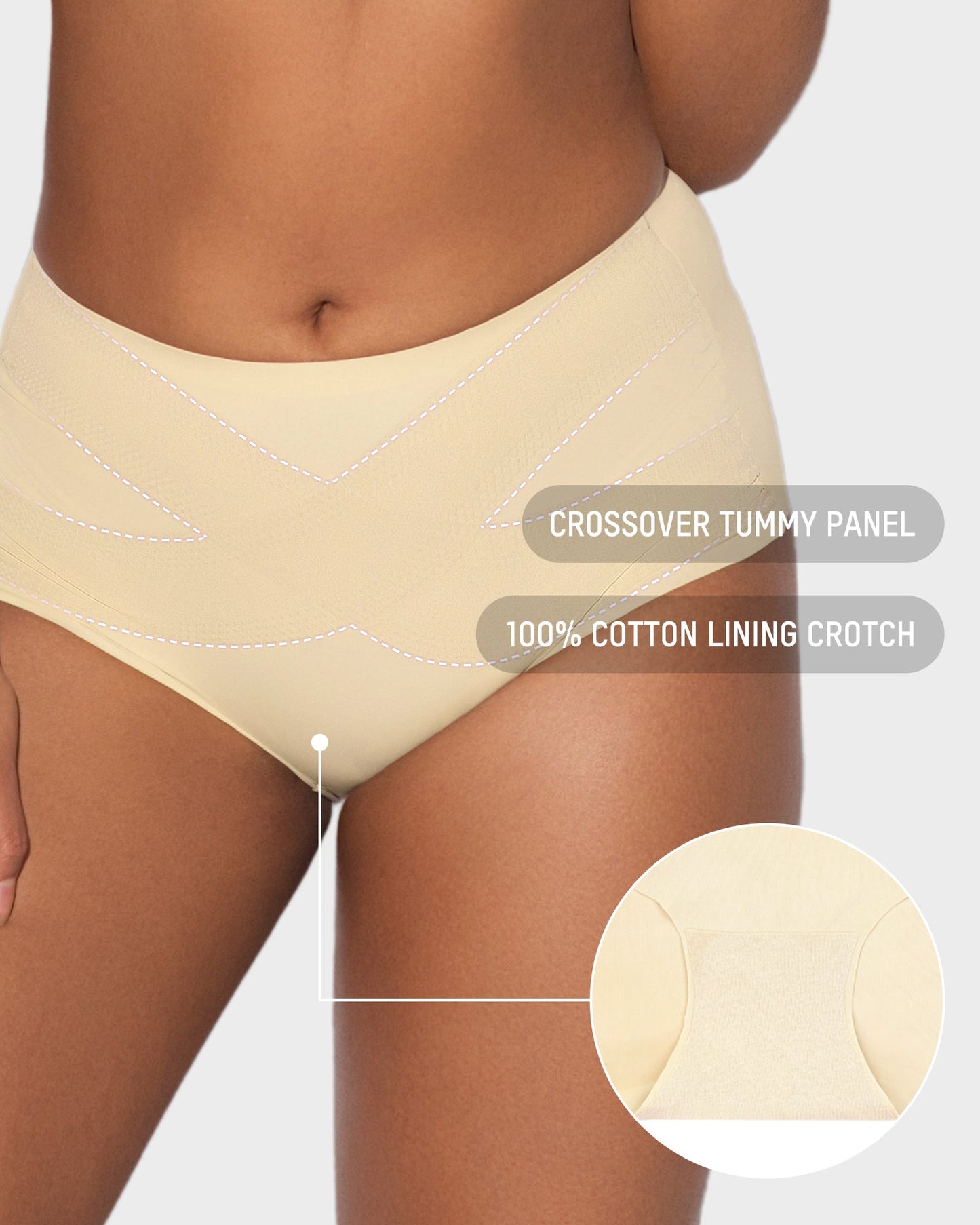 Seamless High-Waisted Shaping Panties (Pack of 5)