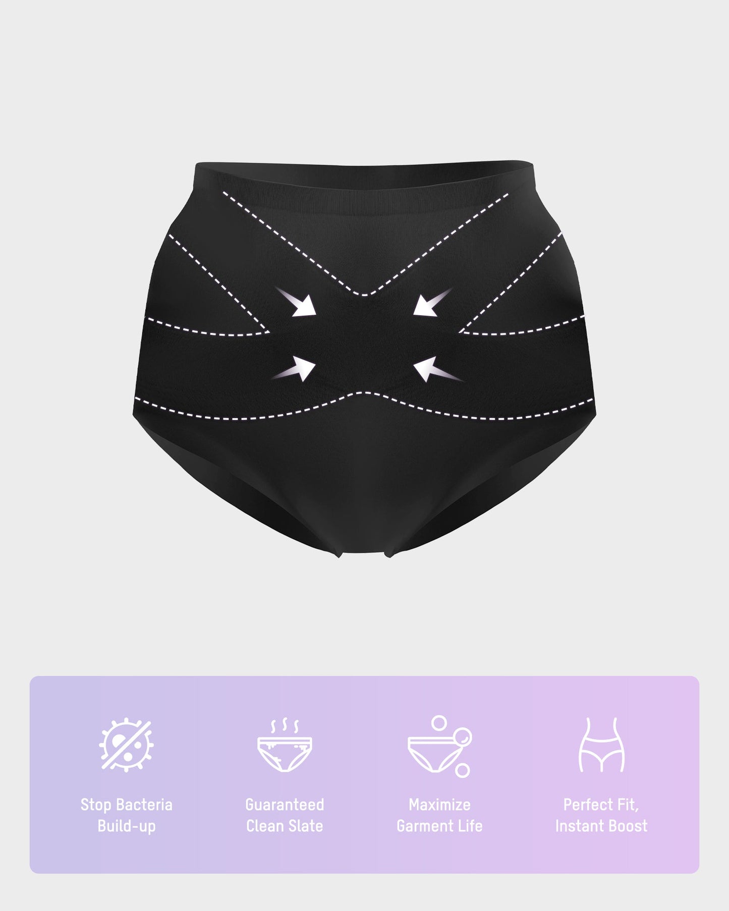 Seamless High-Waisted Shaping Panties (Pack of 5)