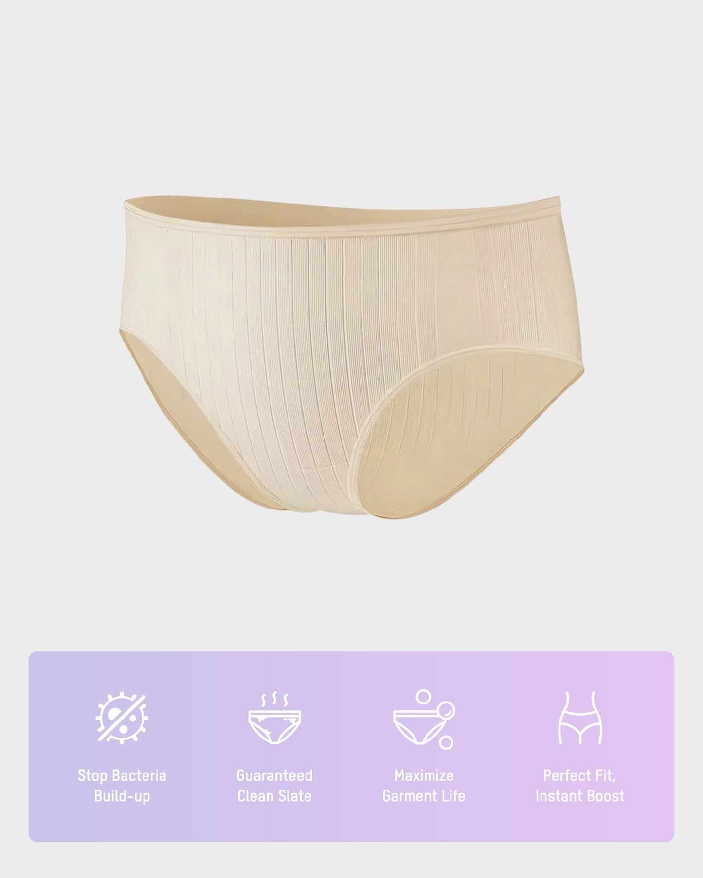Baumwoll-Slips im 4er-Pack, täglich bequem, niedrige Taille