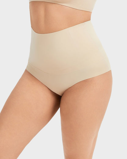 Seamless High-Waisted Tummy-Control Panties — Pack of 5