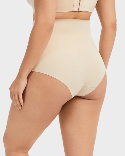 Seamless High-Waisted Tummy-Control Panties — Pack of 5