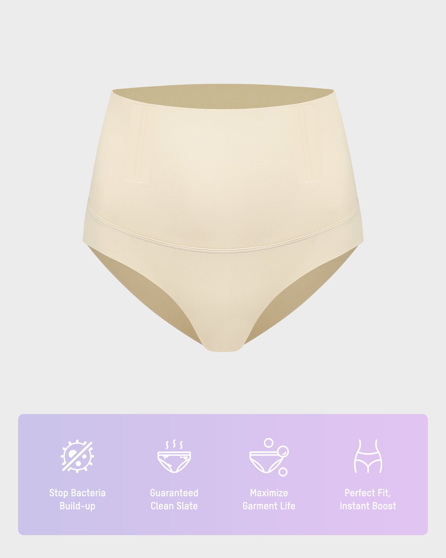 Seamless High-Waisted Tummy-Control Panties — Pack of 5
