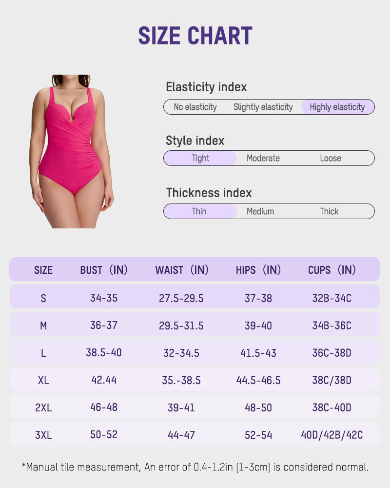 SculptSkin™ PlungeLift — Plunge Underwire Tummy-Control One-Piece Swimsuit
