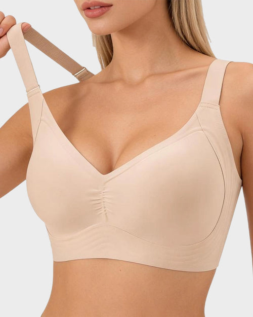 Plus-Size Wireless Full-Coverage Minimizer Bra