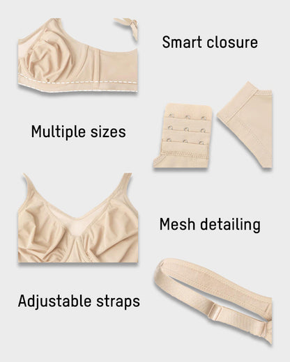 Plus-Size Cooling Full-Coverage Minimizer Bra