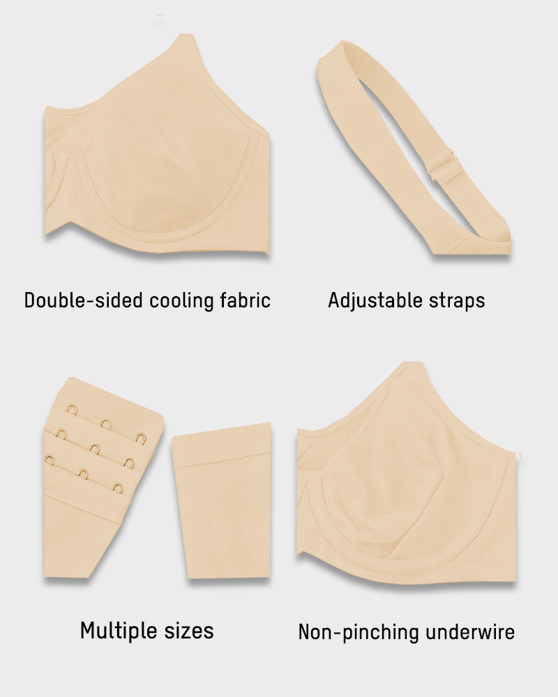 Plus-Size Cooling Full-Coverage Minimizer Bra