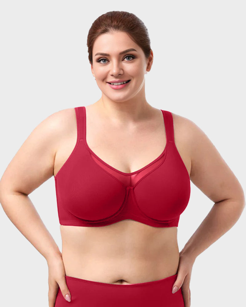 Plus-Size Cooling Full-Coverage Minimizer Bra