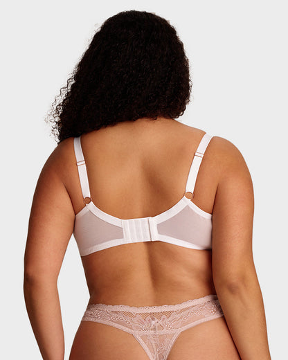 Plus-Size Lace Full-Coverage Minimizer Bra