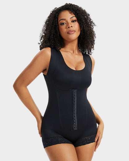 Doppellagiger PowerMesh Shaping-Body flacher Bauch