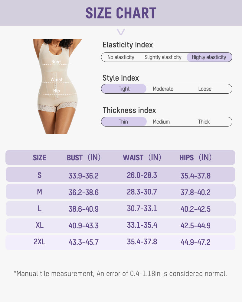 Doppellagiger PowerMesh Shaping-Body flacher Bauch