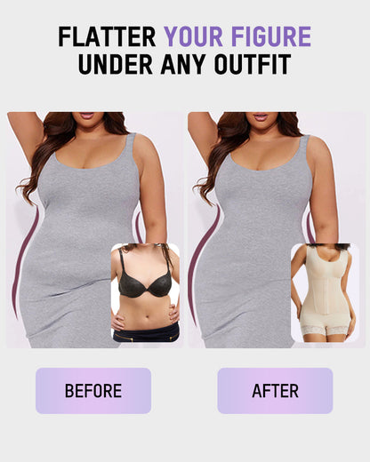 Doppellagiger PowerMesh Shaping-Body flacher Bauch