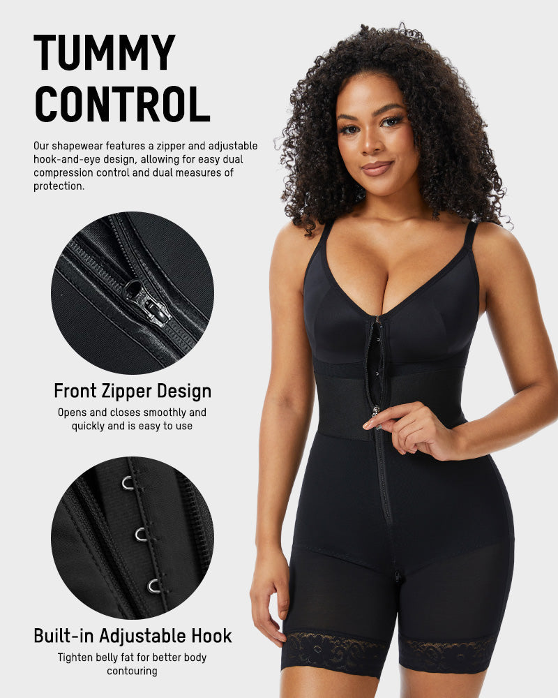 Body Gainant PowerMesh à Décolleté en V