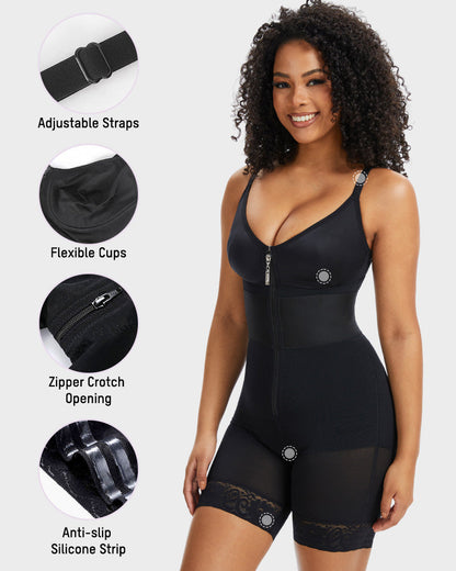 Body Gainant PowerMesh à Décolleté en V