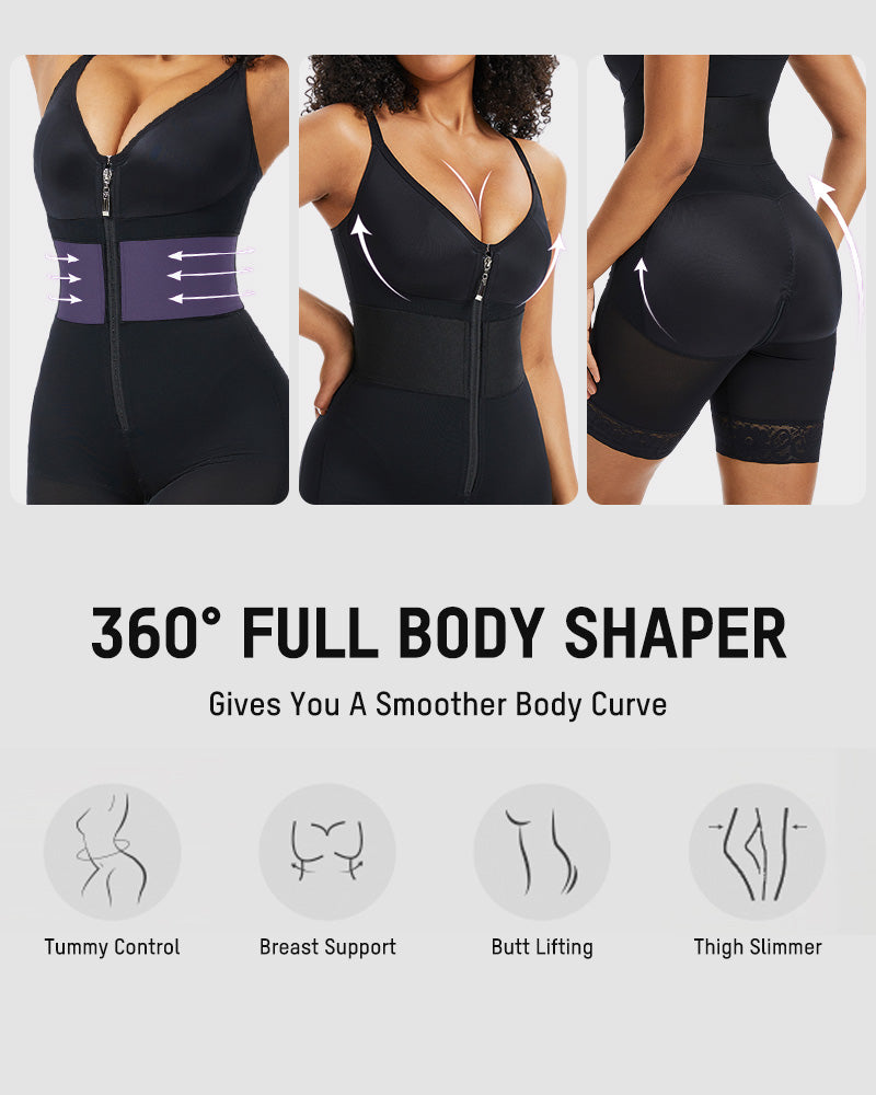 Body Gainant PowerMesh à Décolleté en V