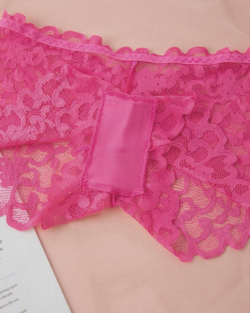 Romantisches Bralette- und Höschen-Set aus Spitze