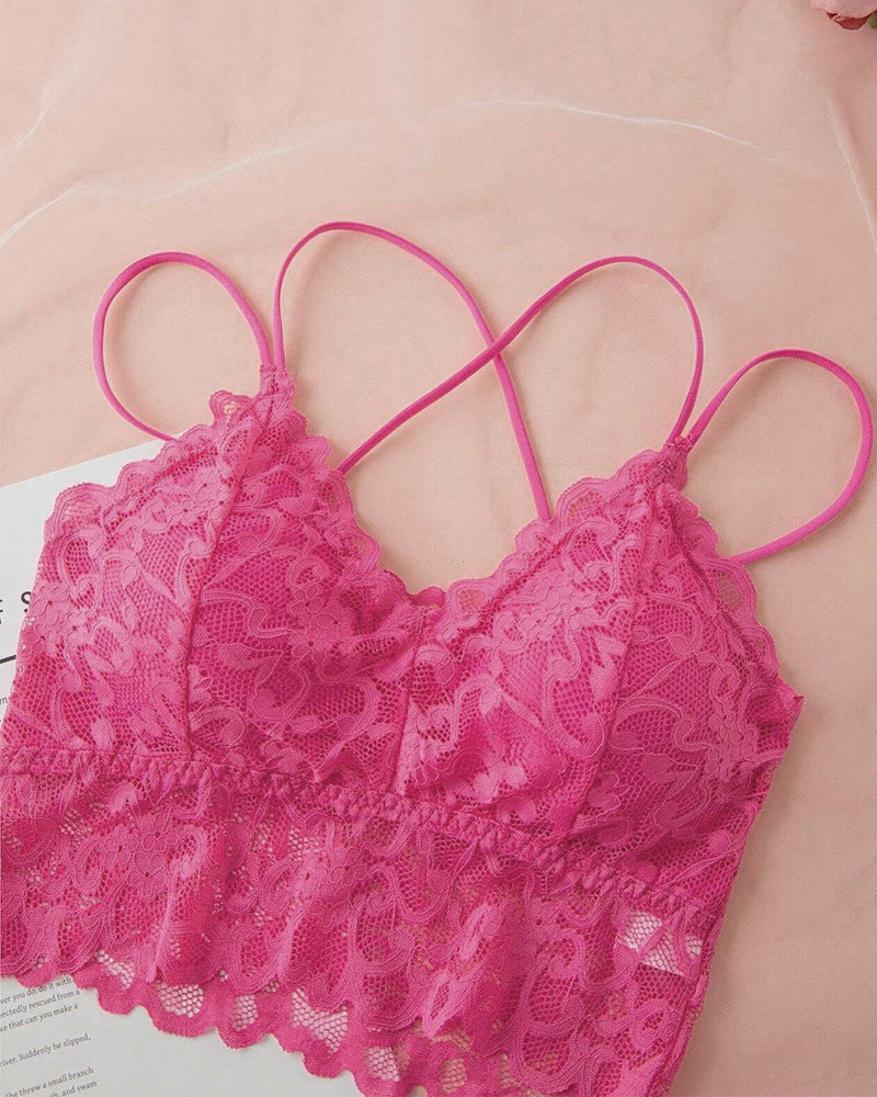 Romantisches Bralette- und Höschen-Set aus Spitze