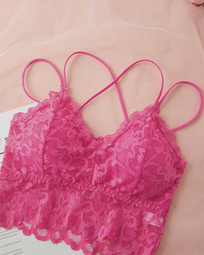 Romantisches Bralette- und Höschen-Set aus Spitze