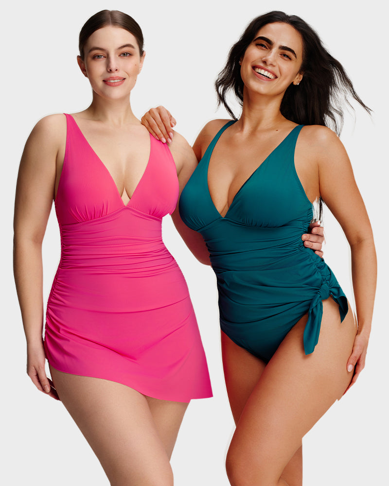 SculptSkin™ FlowFlair – Badekleid mit seitlicher Schnürung
