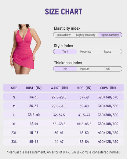 SculptSkin™ FlowFlair – Badekleid mit seitlicher Schnürung