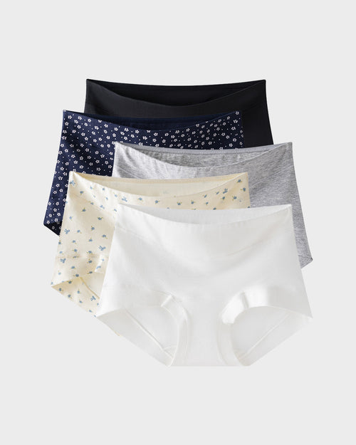 Nahtlose Boxershorts aus antibakterieller Baumwolle (5er-Pack)