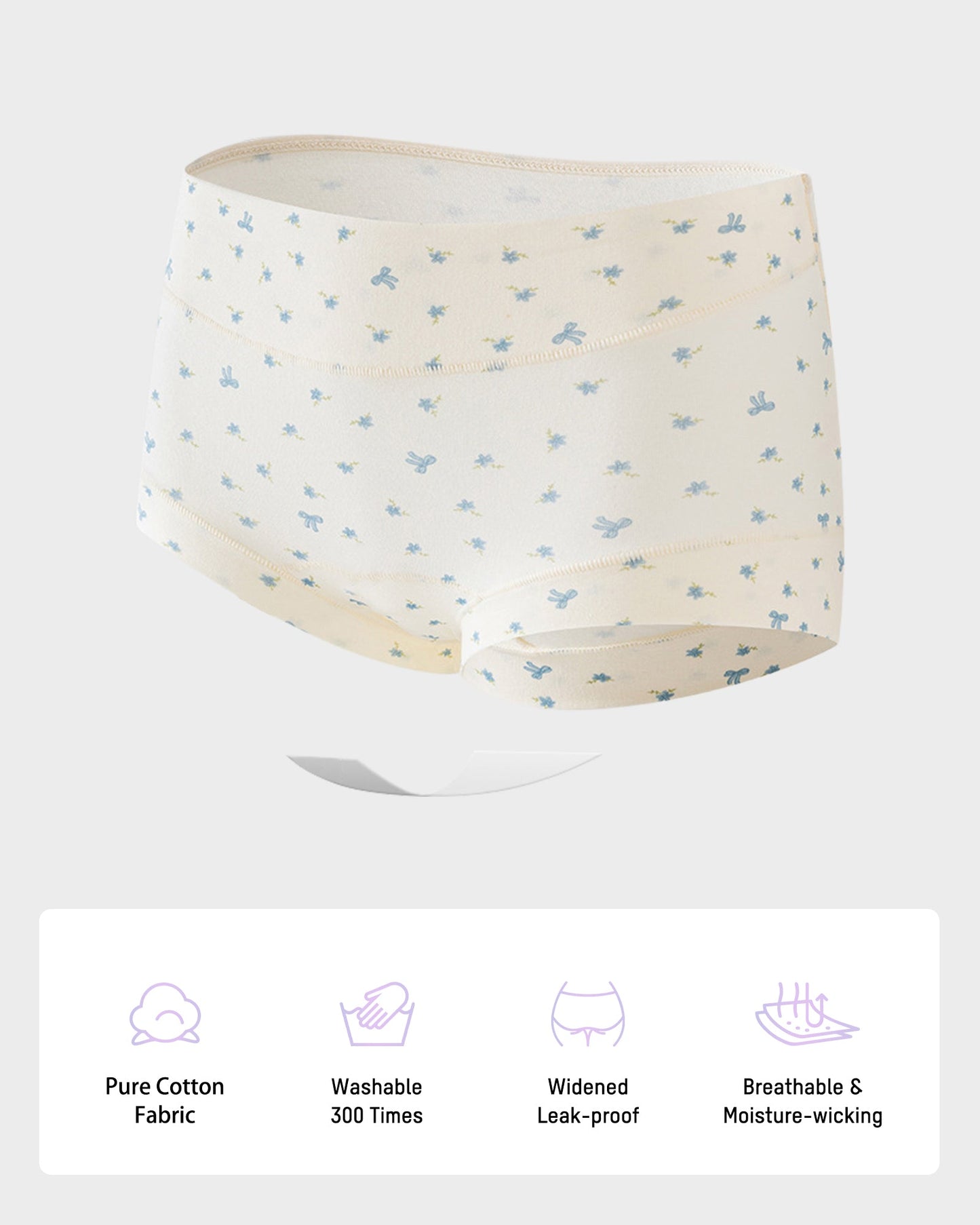 Nahtlose Boxershorts aus antibakterieller Baumwolle (5er-Pack)
