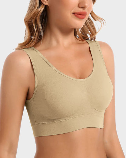 Seamless Wireless Comfort Sports Bra