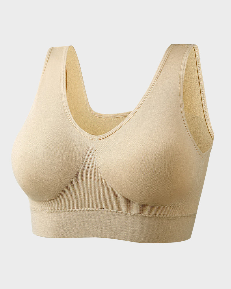 Seamless Wireless Comfort Sports Bra