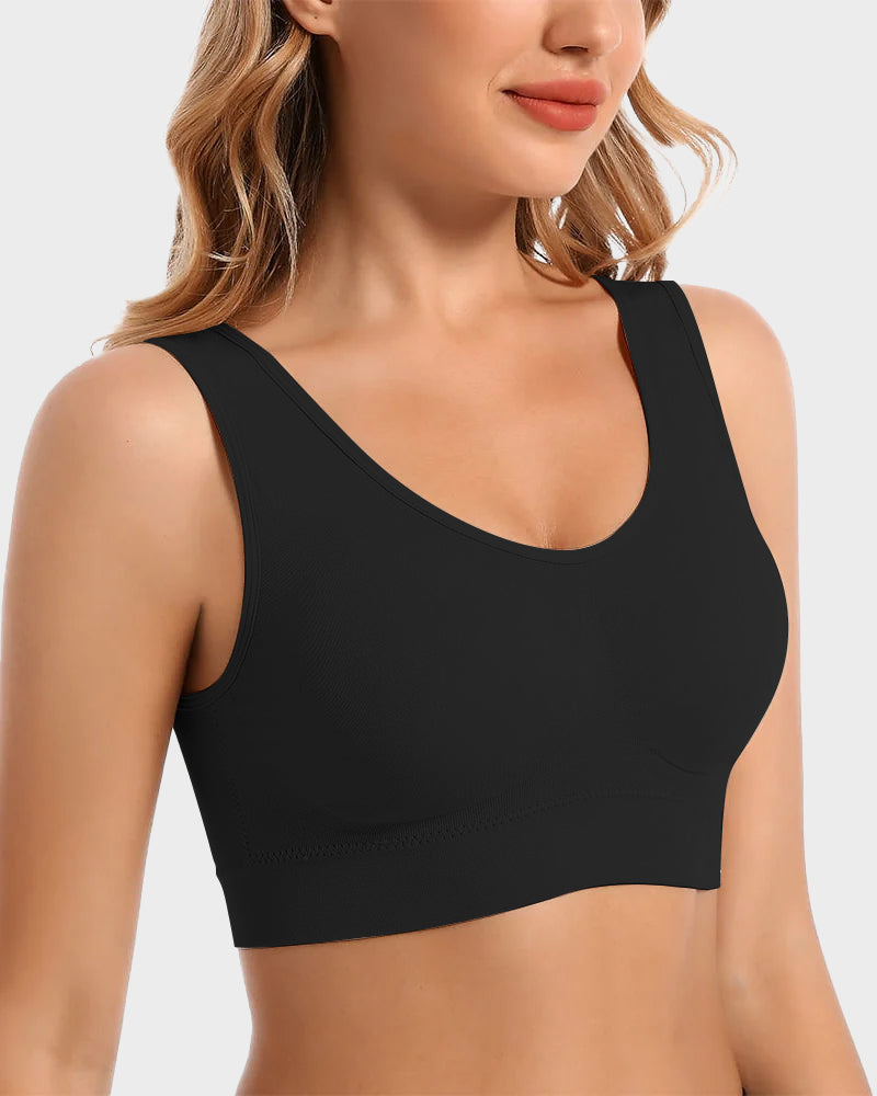 Seamless Wireless Comfort Sports Bra