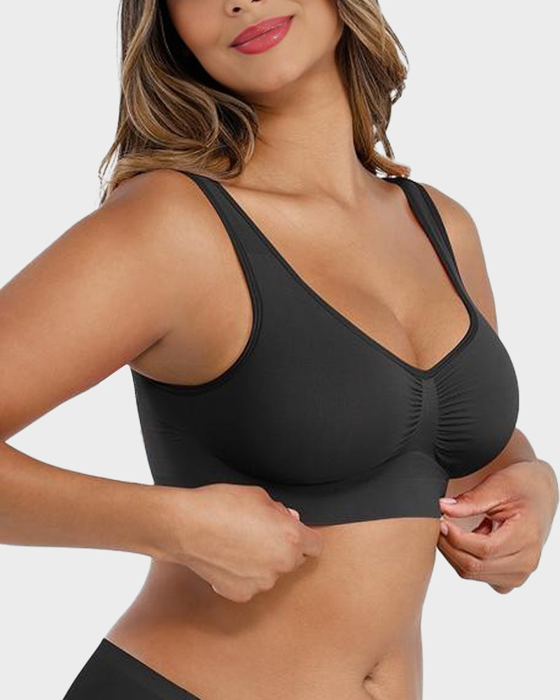 Seamless Wireless Comfort Sports Bra
