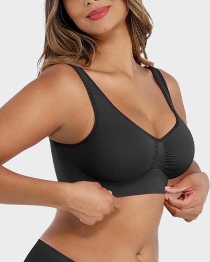 Seamless Wireless Comfort Sports Bra