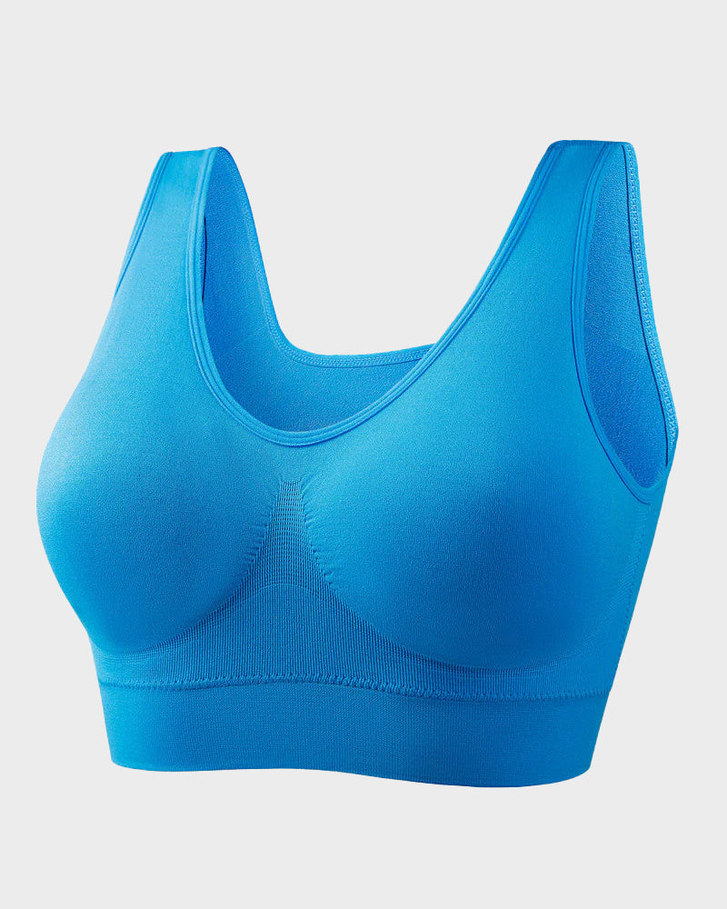 Seamless Wireless Comfort Sports Bra