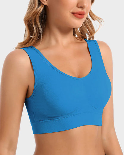 Seamless Wireless Comfort Sports Bra