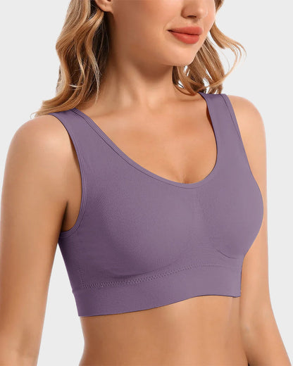 Seamless Wireless Comfort Sports Bra