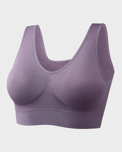 Seamless Wireless Comfort Sports Bra