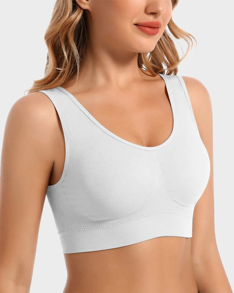 Seamless Wireless Comfort Sports Bra