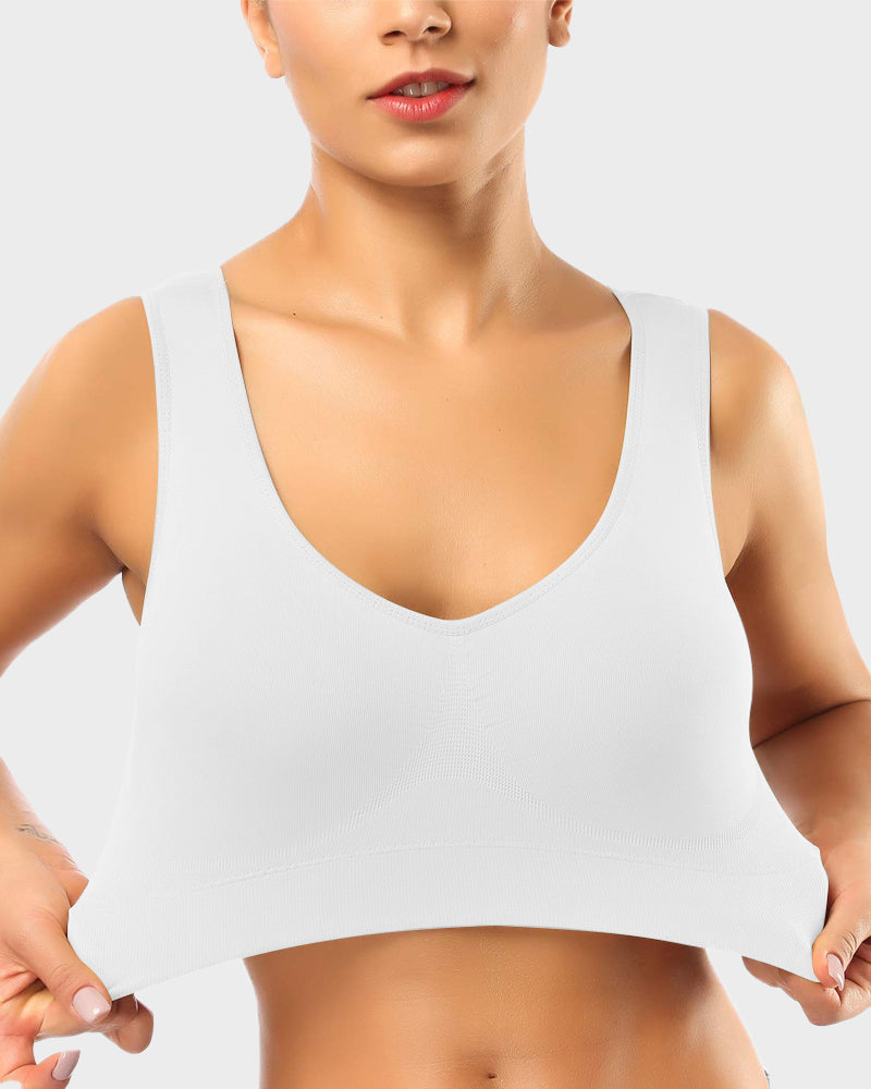 Seamless Wireless Comfort Sports Bra