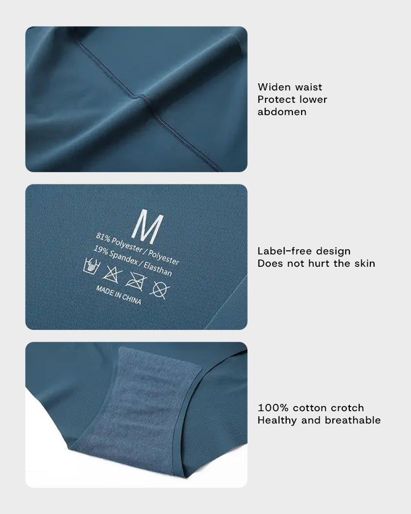 Nahtlose unsichtbare Höschen mit hoher Taille (6er-Pack)