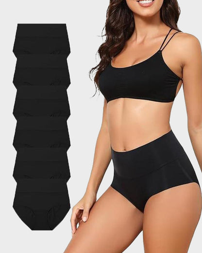 Nahtlose unsichtbare Höschen mit hoher Taille (6er-Pack)