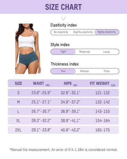 Nahtlose unsichtbare Höschen mit hoher Taille (6er-Pack)