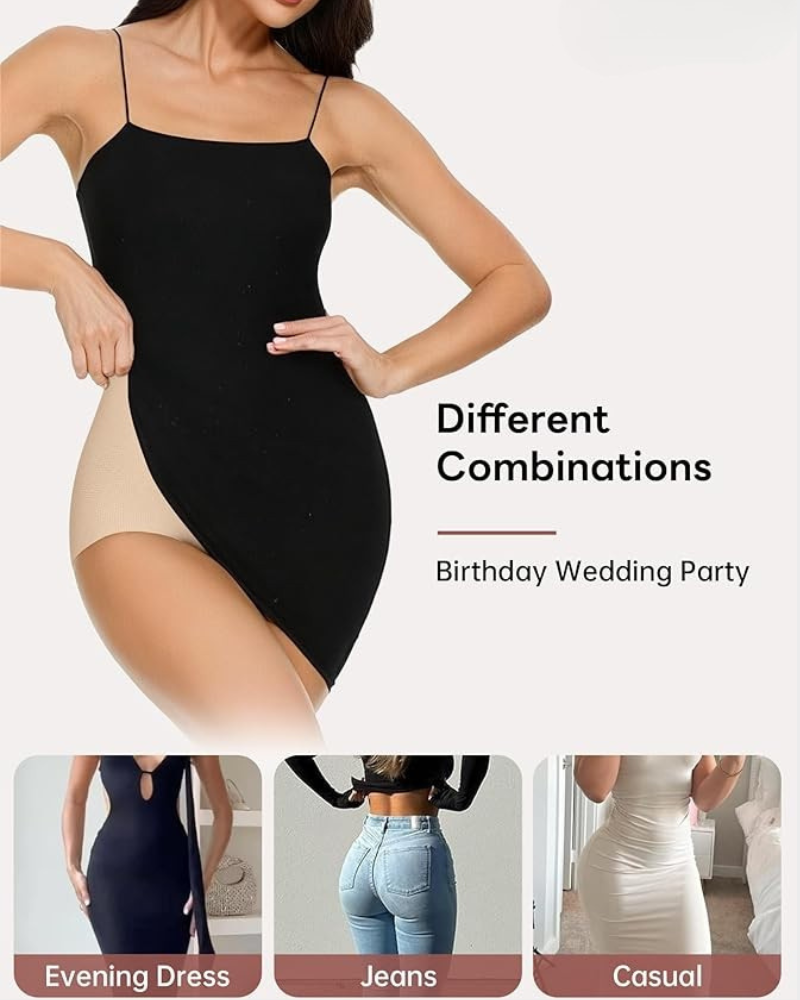 Nahtlose High-Waist Shapewear-Slips (3er-Pack)