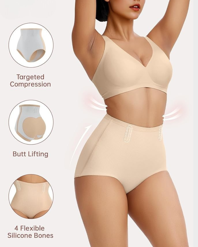 Nahtlose High-Waist Shapewear-Slips (3er-Pack)
