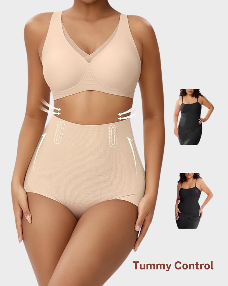 Nahtlose High-Waist Shapewear-Slips (3er-Pack)