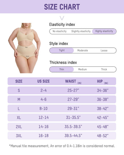 Nahtlose High-Waist Shapewear-Slips (3er-Pack)