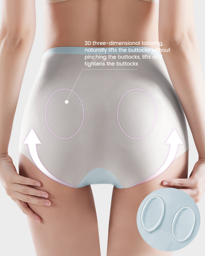 Ice-Silk High-Waisted Tummy-Control Panties (Pack of 4)