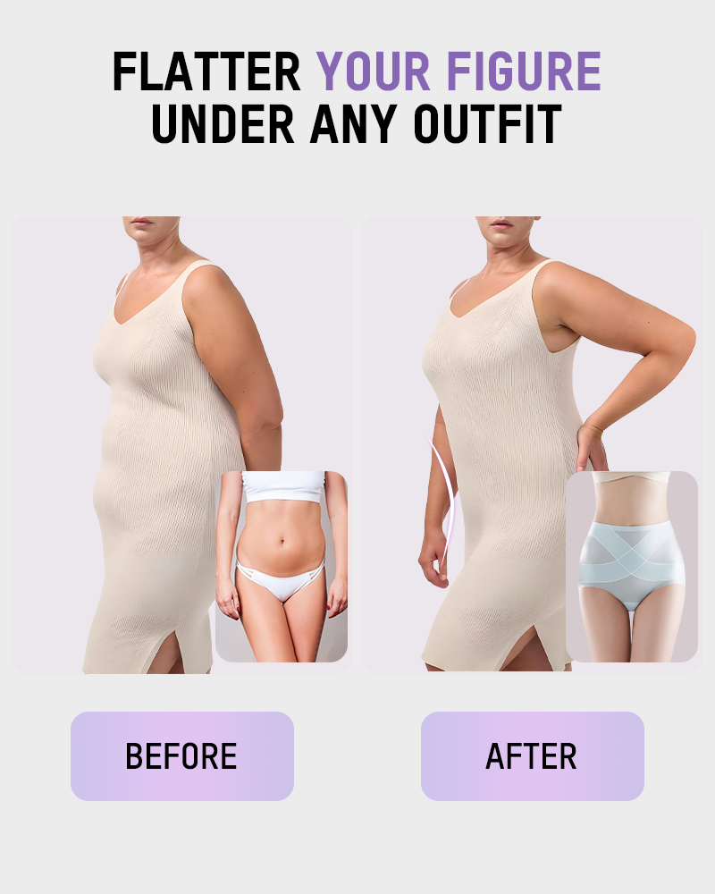 Ice-Silk High-Waisted Tummy-Control Panties (Pack of 4)