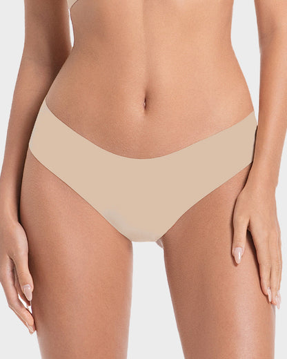 Nahtlose Ice-Silk Slips mit niedriger Taille (5er-Pack)
